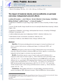 Cover page: The Impact of maternal obesity and race/ethnicity on perinatal outcomes: Independent and joint effects