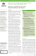 Cover page: Effect size reporting among prominent health journals: a case study of odds ratios