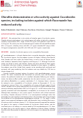 Cover page: Olorofim demonstrates in vitro activity against Coccidioides species, including isolates against which fluconazole has reduced activity.