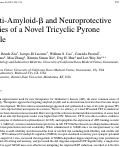 Cover page: The Anti-Amyloid-β and Neuroprotective Properties of a Novel Tricyclic Pyrone Molecule