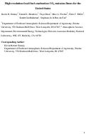 Cover page: High resolution fossil fuel combustion CO2 emission fluxes for the
United States