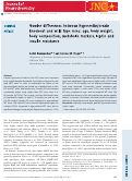 Cover page: Gender differences between hypocretin/orexin knockout and wild type mice: Age, body weight, body composition, metabolic markers, leptin and insulin resistance