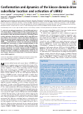 Cover page: Conformation and dynamics of the kinase domain drive subcellular location and activation of LRRK2