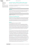 Cover page: Current Trends in Mild Traumatic Brain Injury