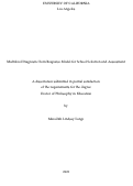 Cover page: Multilevel Diagnostic Item Response Model for School Selection and Assessment