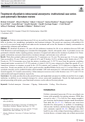 Cover page: Treatment of pediatric intracranial aneurysms: institutional case series and systematic literature review.