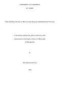 Cover page: Time and Money Incentives: Effects on Psychological and Interpersonal Outcomes