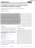 Cover page: Local Chemical Enhancement and Gating of Organic Coordinated Ionic‐Electronic Transport