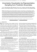 Cover page: Uncertainty Visualization by Representative Sampling from Prediction Ensembles