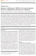 Cover page: Rhythmic Trafficking of TRPV2 in the Suprachiasmatic Nucleus is Regulated by Prokineticin 2 Signaling