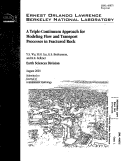 Cover page: A Triple-Continuum Approach for Modeling Flow and Transport Processes in Fractured Rock