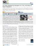 Cover page: VO Cluster-Stabilized H2O Adsorption on a TiO2 (110) Surface at Room Temperature