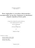 Cover page: From single-phase to two-phase sharp-interface incompressible viscous flow simulation on distributed adaptive Quadtree/Octree grids