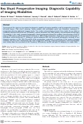 Cover page: Rex Shunt Preoperative Imaging: Diagnostic Capability of Imaging Modalities