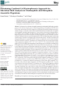 Cover page: Denaturing Gradient Gel Electrophoresis Approach for Microbial Shift Analysis in Thermophilic and Mesophilic Anaerobic Digestions.