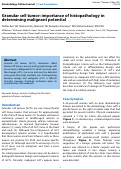 Cover page: Granular cell tumor: importance of histopathology in determining malignant potential