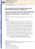 Cover page: FCR and bevacizumab treatment in patients with relapsed chronic lymphocytic leukemia