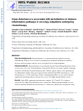 Cover page: Sleep disturbance is associated with perturbations in immune-inflammatory pathways in oncology outpatients undergoing chemotherapy