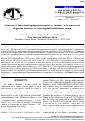 Cover page: Influence of Kaolinite Clay Supplementation on Growth Performance and Digestive Function in Finishing Calf-fed Holstein Steers