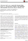 Cover page: Alloionema similis n. sp., a genetically divergent sibling species of A. appendiculatum Schneider, 1859 (Rhabditida: Alloionematidae) from invasive slugs in California, USA