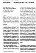 Cover page: Immunity to K1 Killer Toxin Internal TOK1 Blockade