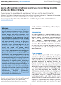 Cover page: Lucio phenomenon with concomitant necrotizing fasciitis and acute kidney injury