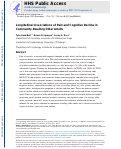 Cover page: Longitudinal Associations of Pain and Cognitive Decline in Community-Dwelling Older Adults