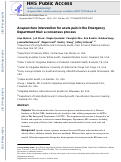 Cover page: Acupuncture intervention for acute pain in the Emergency Department trial: a consensus process.