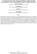 Cover page: An investigation of the origin of logical quantification: infants and adultsrepresentations of collective and distributive actions in complex visual scenes