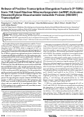 Cover page: Release of Positive Transcription Elongation Factor b (P-TEFb) from 7SK Small Nuclear Ribonucleoprotein (snRNP) Activates Hexamethylene Bisacetamide-inducible Protein (HEXIM1) Transcription*