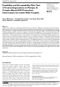 Cover page: Feasibility and Acceptability Pilot Test of Connecting Latinos en Parejas: A Couples-Based HIV Prevention Intervention for Latino Male Couples