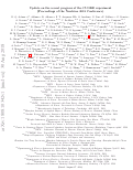 Cover page: Update on the recent progress of the CUORE experiment