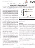 Cover page: The 2022 Chihshang, Taiwan, Earthquake: Initial GEER Team Observations