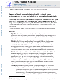 Cover page: Causes of Death Among Individuals With Systemic Lupus Erythematosus by Race and Ethnicity: A Population‐Based Study