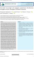 Cover page: Intertidal macroalgal and epiphytic polychaete distributions strengthen marine ecoregions of Western Australia