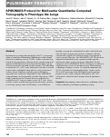 Cover page: SPIROMICS Protocol for Multicenter Quantitative Computed Tomography to Phenotype the Lungs