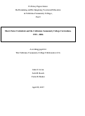 Cover page of Trends toward Vocationalization in the California Community College Curriculum, 1993 – 2006. A working paper for The California Community College Collaborative (C4),