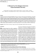 Cover page: A Manual for the Glasgow Outcome Scale-Extended Interview