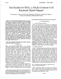 Cover page: Test Results for RD3c, A Nb3Sn Common-Coil Racetrack Dipole Magnet