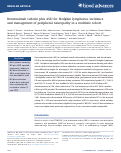 Cover page: Brentuximab vedotin plus AVD for Hodgkin lymphoma: incidence and management of peripheral neuropathy in a multisite cohort.