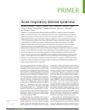 Cover page: Acute respiratory distress syndrome