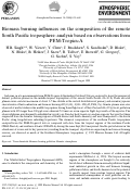 Cover page: Biomass burning influences on the composition of the remote South Pacific troposphere: analysis based on observations from PEM-Tropics-A