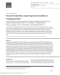 Cover page: Beyond heritability: improving discoverability in imaging genetics.