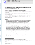 Cover page: Sex differences in insular functional connectivity in response to noxious visceral stimulation in rats