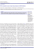 Cover page: ETS1 inactivation causes innate drug resistance to EGFR inhibitors