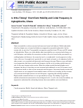 Cover page: Is It the Timing? Short-Term Mobility and Coital Frequency in Agbogbloshie, Ghana