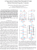 Cover page: A Capacitively-Isolated Dual Extended LC-tank Hybrid Switched-Capacitor Converter