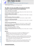 Cover page: The Effects of a 2-Year Middle School Physical Education Program on Physical Activity and Its Determinants.