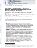 Cover page: Meta-analysis of the Cepheid Xpert® CT/NG assay for extragenital detection of Chlamydia trachomatis (CT) and Neisseria gonorrhoeae (NG) infections