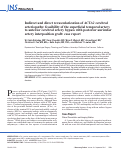 Cover page: Indirect and direct revascularization of ACTA2 cerebral arteriopathy: feasibility of the superficial temporal artery to anterior cerebral artery bypass with posterior auricular artery interposition graft: case report.